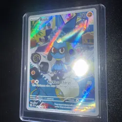 Riolu Scarlet & Violet Full Art Illustration Rare Pokemon TCG Card 215/198 C - Image 2