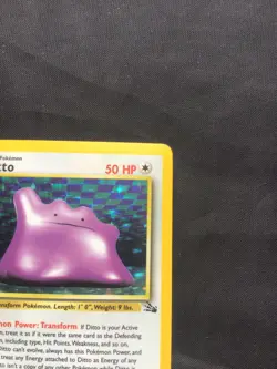 Pokemon Cards: 1st Edition Fossil Rare Holo: Ditto 3/62 - Image 4