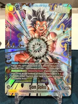 Son Goku FB09-037 Alternate Art Dual Evolution Dragon Ball Card English Fusion - Image 1
