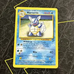 Wartortle 63/130 Base Set 2 Uncommon Vintage Pokemon Card WOTC TCG English - Image 1