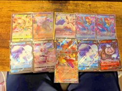 Pokemon card lot, assorted V and 1 ex cards ( 11 card lot) - Image 1