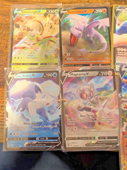Pokemon card lot, assorted V and 1 ex cards ( 11 card lot) - Image 2