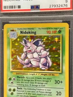 NIDOKING BASE SET HOLO - PSA 9 - MINT #11 VINTAGE POKEMON CARD - Image 2
