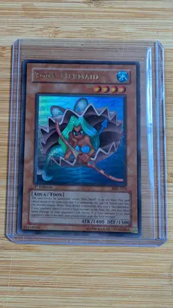 1996 Konami First Edition Yu-Gi-Oh Trading Card Pristine Toon Mermaid YC1 - Image 1
