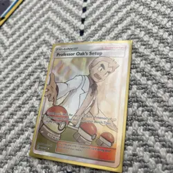 Professor Oak's Setup 233/236 Full Art Trainer Holo Rare Cosmic Eclipse Card - Image 1