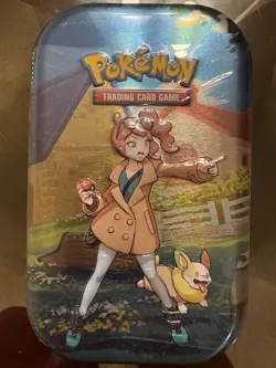 Pokemon Crown Zenith Mini Tin Sonia & Yamper Trading Card Game 2023 - Image 1