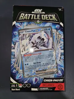 Pokemon TCG Chien-Pao ex Battle Deck (2023) 60 Cards + Accessories - Image 1