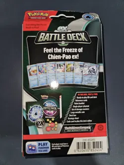 Pokemon TCG Chien-Pao ex Battle Deck (2023) 60 Cards + Accessories - Image 2