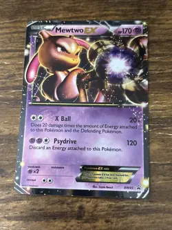 Pokemon TCG Mewtwo EX Black Star Promo BW45 Ultra Holo Promo Card - Image 1