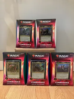MTG Magic the Gathering Ikoria Commander Deck 2020 Set of All 5 Factory Sealed - Image 1