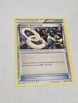 Pokemon Lucario Spirit Link XY Black Star Promos XY211 Trainer Item TCG Card - Image 1