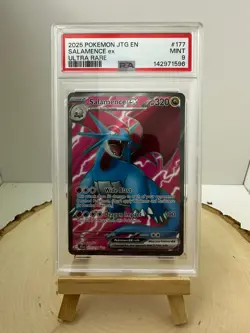 2025 Pokemon Jtg En-Journey Together Ultra Rare #177 Salamence EX PSA 9 - Image 1