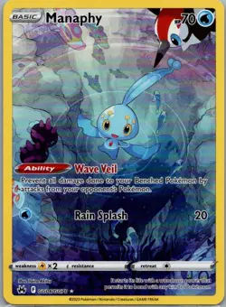 Manaphy GG06/GG70 Pokemon Crown Zenith Galarian Gallery Holo Rare Full Art NM - Image 1