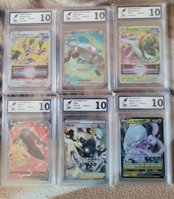 6 x ENGLISH POKEMON CARD BUNDLE - ALL ULTRA RARE - REGIGIGAS ETC - RKT GRADED - Image 1