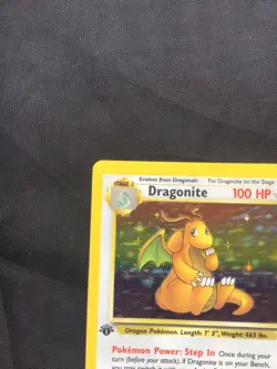 Pokemon Cards: 1st Edition Fossil Rare Holo: Dragonite 4/62 - Image 3