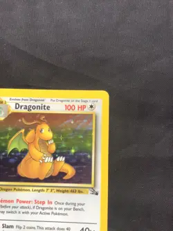 Pokemon Cards: 1st Edition Fossil Rare Holo: Dragonite 4/62 - Image 4
