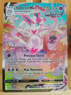 Sylveon VMax Pokemon Evolving Skies Alt Art 212/203 - Image 1