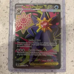 Mega Starmie EX 102/088 Full Art Ultra Rare Pokemon TCG: Perfect Order - Image 1