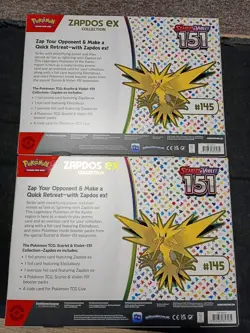 Pokemon TCG: Zapdos ex Collection Box SV 3.5 151 (lot of 2) - Image 2