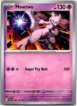 Mewtwo - SV07: Stellar Crown 059/142 - Uncommon - NM Pokemon TCG - Image 1