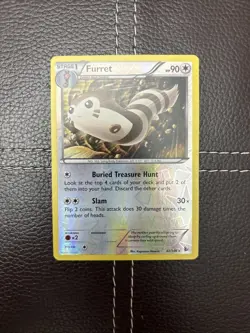 Pokemon TCG - Furret - 82/106 - XY Flashfire - NM Reverse Holo Rare (2014) - Image 1