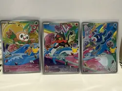 Pokemon TCG 2026 First Partner Illustration (Rowlet/Litten/Popplio) Promos NM - Image 1