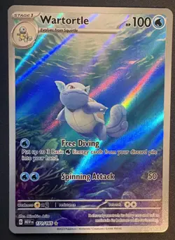 Pokemon Wartortle Illustration Rare Holo 171/165 Sv: Scarlet & Violet 151 M/NM - Image 1