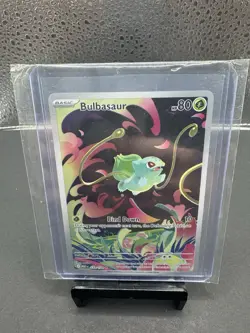 BULBASAUR 2025 POKEMON MEGA EVOLUTION ILLUSTRATION RARE 133/132 Q0495 NM - Image 1