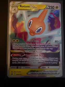 ROTOM VSTAR 046/159 HOLO RARE VSTAR CROWN ZENITH POKEMON NM/M - Image 1