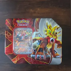 Pokemon Paradox Destinies Tin - Gouging Fire Ex - Sealed - Image 1