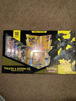 Pokemon Reshiram & Charizard GX + Pikachu & Zekrom GX Premium Collection Box - Image 4