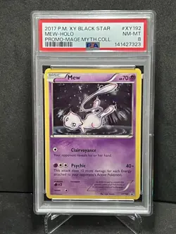 Pokemon XY 2017 Mew Holo XY 192 Black Star Promo PSA 8 Magearna Collection - Image 1