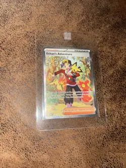 Pokemon Ethan's Adventure Trainer 236/182 Sv10 Destined Rivals Holo SIR - Image 1