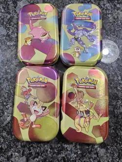 Scarlet & Violet 151 Mini Tins 4 Pack SAMS CLUB SEALED Pokemon TCG 8 Packs - Image 1