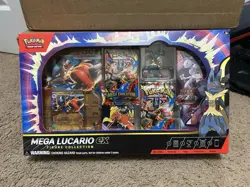 Pokemon TCG Mega Lucario ex Premium Figure Collection Box Factory Sealed IN HAND - Image 1