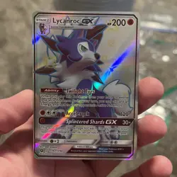 Pokemon TCG Lycanroc GX SV67/SV94 Hidden Fates Shiny Vault NM Condition - Image 1