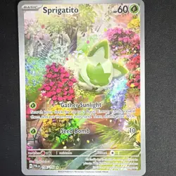 Pokemon Sprigatito 196/193 Sv02: Paldea Evolved Illustration Rare Holo 60 HP - Image 1