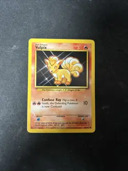 Pokemon WOTC Vulpix 68/102 Base Set UNLIMITED Common D26 - Image 1