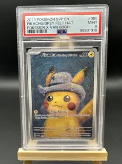 Pokemon Pikachu with Grey Felt Hat – PSA 9 – Van Gogh Promo – SVP 085 - Image 1