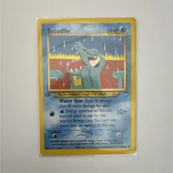Pokemon TCG Totodile Neo Genesis 85/105 Regular Common 50 HP - Image 1
