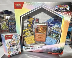 Pokemon TCG Prismatic Evolutions Poster Collection Booster Bundle Lot - Image 1