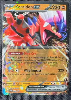 KORAIDON EX 029 PROMO SCARLET & VIOLET POKEMON HOLO NM - Image 1
