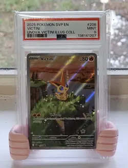 🚨PSA 9🚨 Victini #208, 2025 Pokemon Scarlet Violet Promo, SVP EN 🚨PSA 9🚨 - Image 1