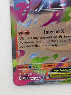 Pokemon TCG Mega Charizard X ex 013/094 Me02: Phantasmal Flames Double Rare - Image 4