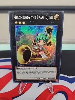Yugioh Melomelody The Brass Djinn YS12-EN042 1st Edition Super Rare - Image 1