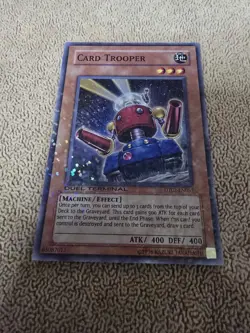 Yugioh Card Trooper DT02-EN057 Duel Terminal Super Parallel Rare NM - Image 1