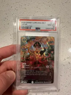 2025 Disney Lorcana Archazia’s Island Jafar Newly Crowned 210 Enchanted PSA 10 - Image 1