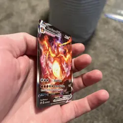 Pokemon TCG Charizard VMAX SWSH261 with matching soft case - Image 3