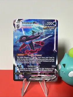 Inteleon VMAX Alt Art Pokemon Fusion Strike 266/264 MINT CONDITION - Image 1