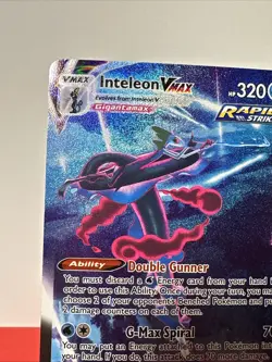 Inteleon VMAX Alt Art Pokemon Fusion Strike 266/264 MINT CONDITION - Image 2